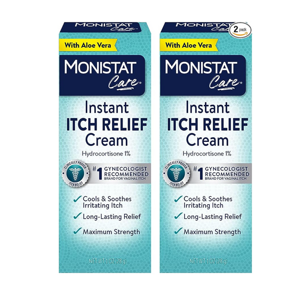 2-Pack Monistat Instant Maximum Strength Feminine Itch Relief Cream