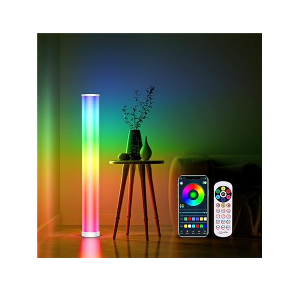 Streamlet 41" RGBIC Modern Corner Led Floor Lamp with Music Sync