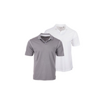 2-Pack Columbia Men's High Stakes Polo (City Grey / White)