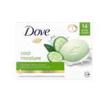 Paquete de 14 barras de jabón humectante Dove Cool, 3.75 oz