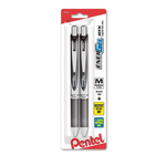 Paquete de 2 bolígrafos de gel líquido retráctiles Pentel Deluxe RTX de 0,7 mm