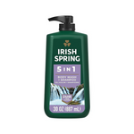 Irish Spring 5 en 1 gel de baño para hombres (bomba de 30 onzas)