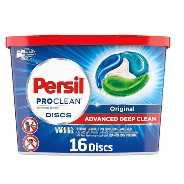 Paquetes de detergente para ropa Persil Discs de 16 unidades