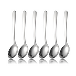 Set of 6 Chwaika Long Handle Stainless Steel Soup Spoons