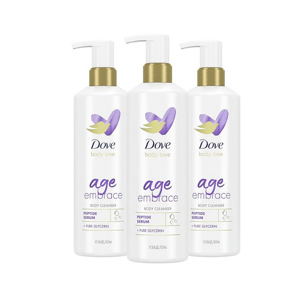 3-Count Dove Body Love Body Cleanser Age Embrace 17.5oz.