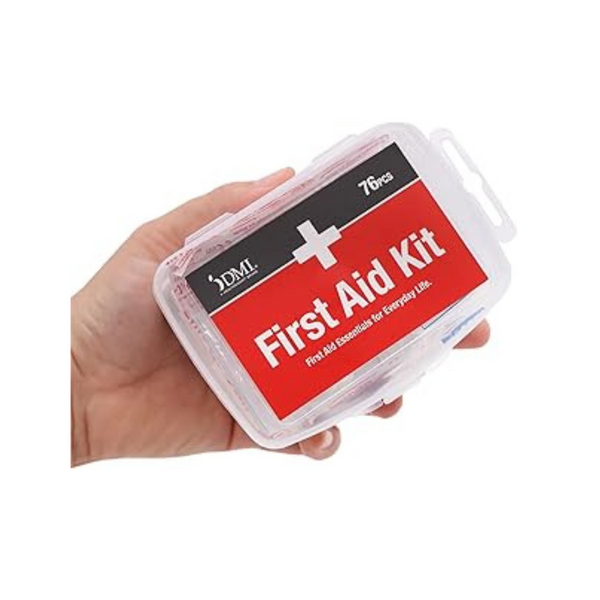 76-Piece DMI First-Aid Kit with Durable Water-Resistant Case