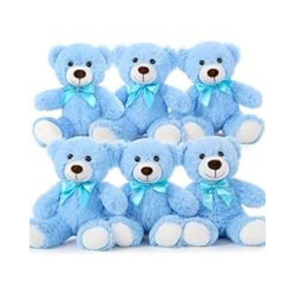 6-Pack MorisMos 14'' Soft Bulk Teddy Bear