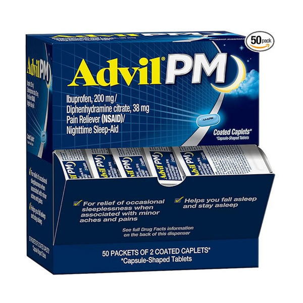 100-Count (50-ctx2) Advil PM Liqui-Gels Pain Reliever & Nighttime Sleep Aid Capsules