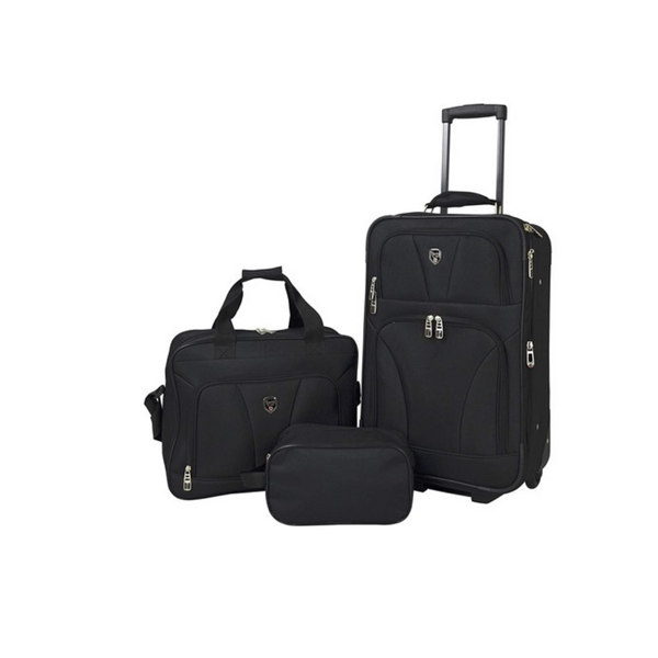 3-Piece Travelers Club Bowman Expandable Luggage Set