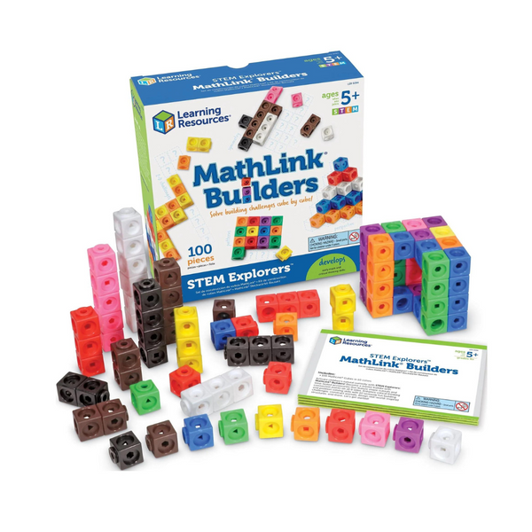 100-Piece Learning Resources STEM Explorers MathLink Builders Activity Set