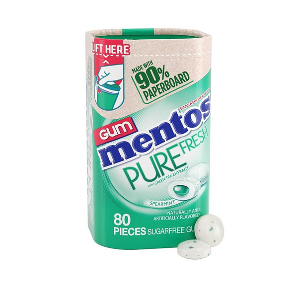 80-Piece Mentos Pure Fresh Sugar-Free Chewing Gum