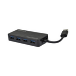 Concentrador Monoprice USB 3.0 de 4 puertos con adaptador de CA