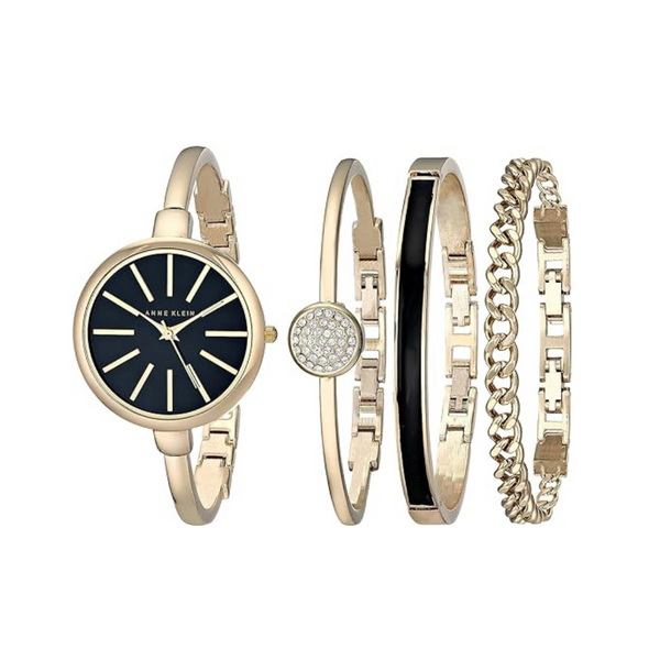 Anne Klein AK/1470 Women's Bangle Watch & Bracelet Set