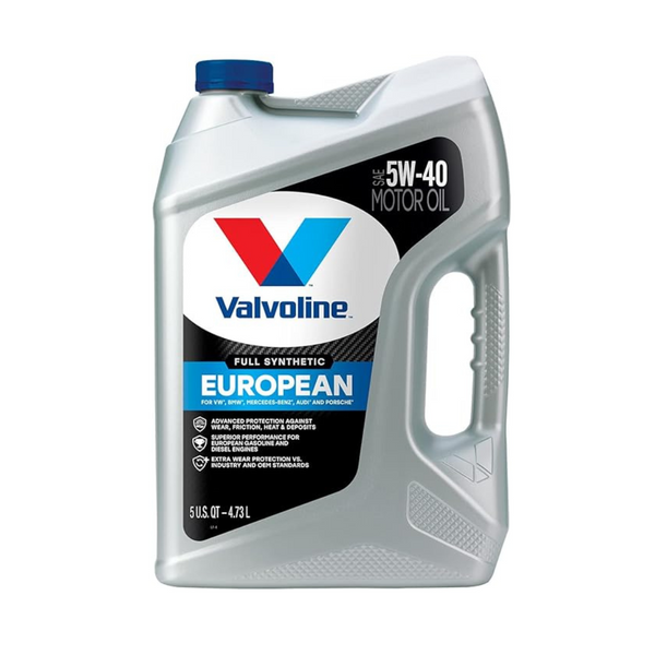 Aceite de motor totalmente sintético para vehículos europeos Valvoline de 5 cuartos de galón