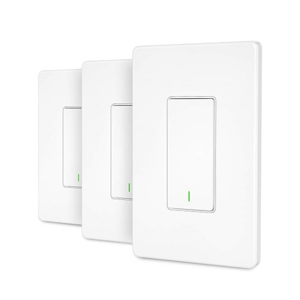 Paquete de 3 interruptores de luz inteligentes Wifi