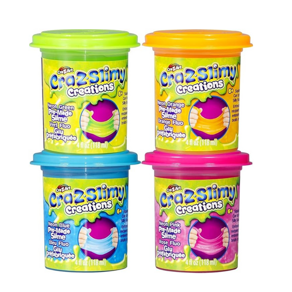 Cra-Z-Art Cra-Z-Slimy Premade Single Cans Slime, 4 Oz (1) Can