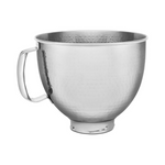 KitchenAid Tilt-Head Hammered Stainless Steel Bowl, 5 Quart