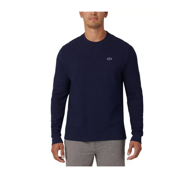 Lacoste Men's Waffle-Knit Thermal Sleep Shirt