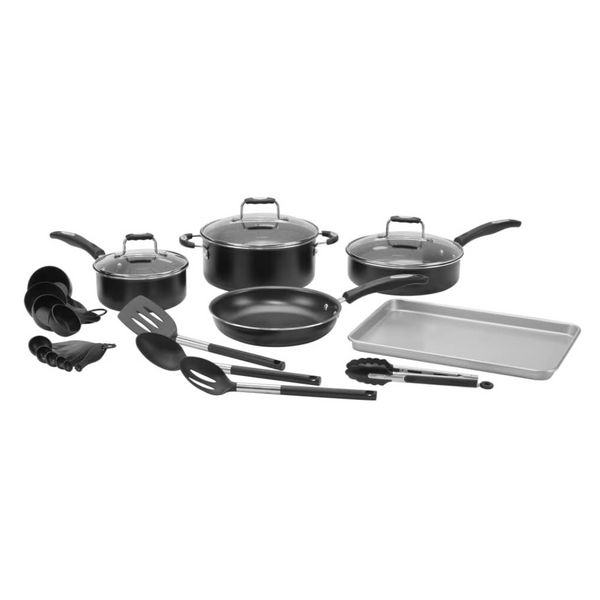 Juego de utensilios de cocina antiadherentes Cuisinart Complete Chef de 22 piezas