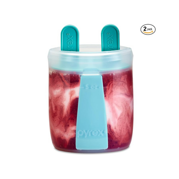 Pyrex Littles Silicone Popsicle 5 OZ Pouch, Airtight, Non-Breakable, Dishwasher Safe