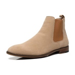 JORDI GIGO Mens Slip On Leather Chelsea Boots