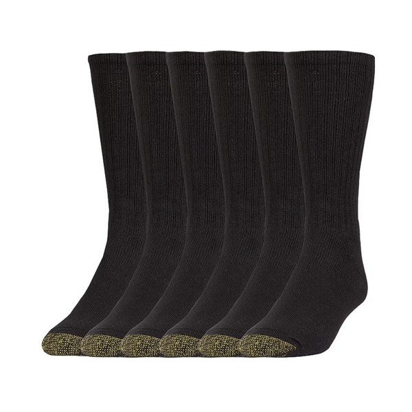 Goldtoe Men’s Harrington Crew Socks, 6-Pairs