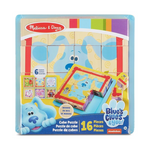 16-Pieces Melissa & Doug Blue's Clues & You! Wooden Cube Puzzle