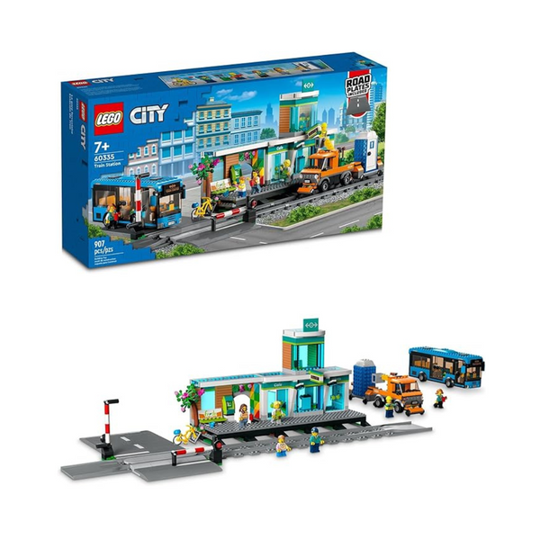 907-Piece Lego City Trains Train Station 60335 Building Set