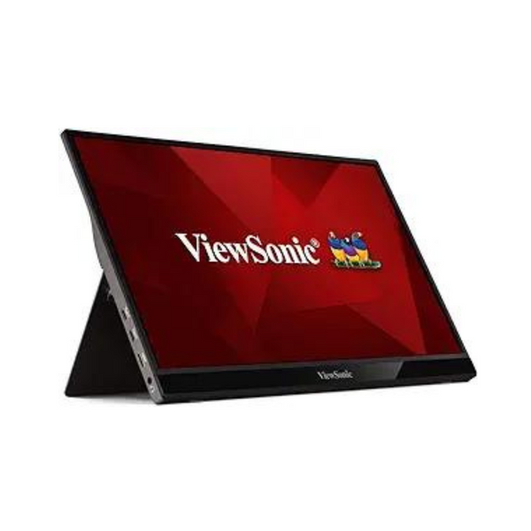 Monitor portátil ViewSonic de 15,6 pulgadas 1080p, altavoces duales, soporte integrado con cubierta inteligente