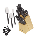 22-Piece Farberware Knife Block and Kitchen Tool Set