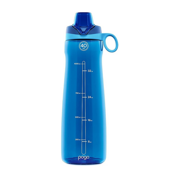 Pogo Botella de agua de plástico Tritan reutilizable sin BPA, 18 oz