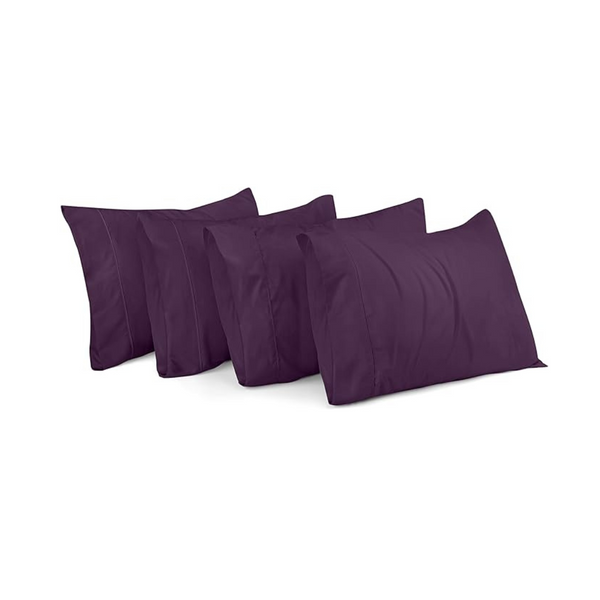 4-Pack Utopia Bedding King Pillow Cases, 20" x 40" (King, Purple)