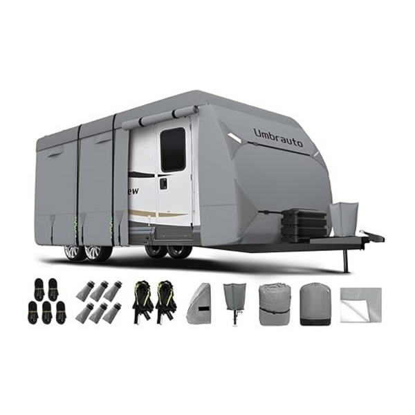 Umbrauto Cubierta superior para autocaravana de 7 capas Cubierta para remolque de viaje a prueba de viento