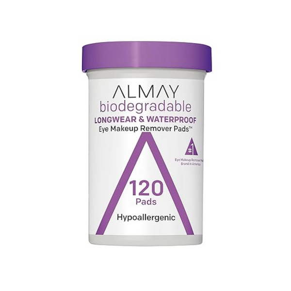 120-Count Almay Longwear & Waterproof Biodegradable Makeup Remover Pads