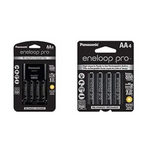 Panasonic Eneloop Pro Rechargeable Battery Charger with Bonus Battery Bundle