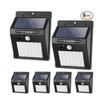 6-Pack J luster IP65 Waterproof Solar Outdoor Lights