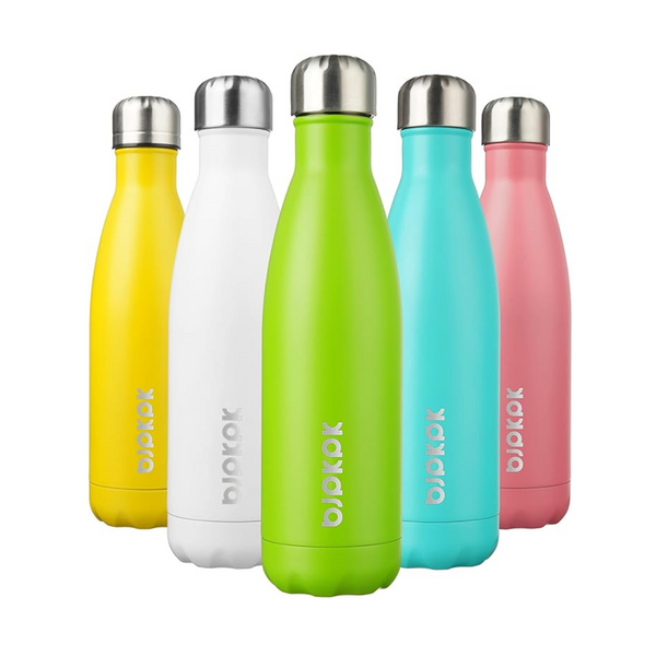 Bjpkpk 17oz BPA Free Stainless Steel Insulated Water Bottles