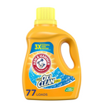 77 cargas de detergente líquido Arm &amp; Hammer Plus OxiClean Clean Meadow