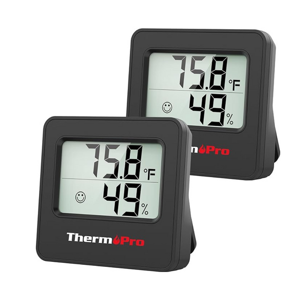 2-Pack ThermoPro Hygrometer Thermometer w/ Temperature Humidity Sensor