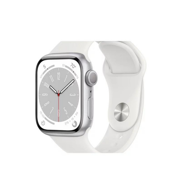 Reloj inteligente Apple Watch Series 8 con caja de aluminio plateada