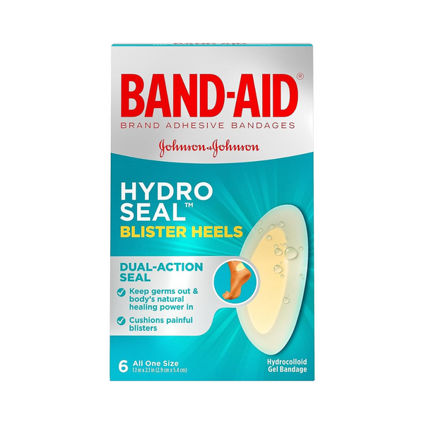 Paquete de 2 almohadillas para blíster impermeables Band-Aid y vendaje de gel hidrocoloide