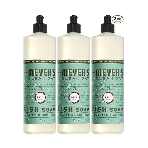 3-Pack Mrs. Meyer's Clean Day Liquid Dish Soap (16 Oz)