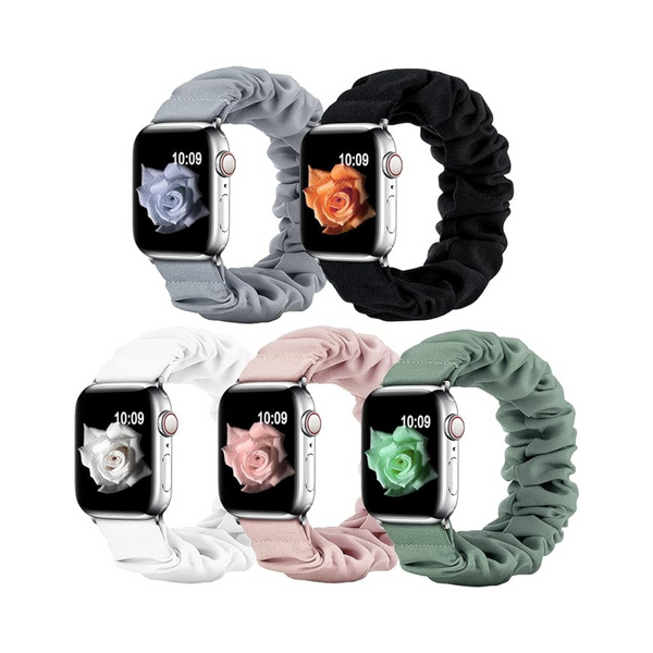 5-Pack Wanliss Scrunchie Band Compatible for Apple Watch