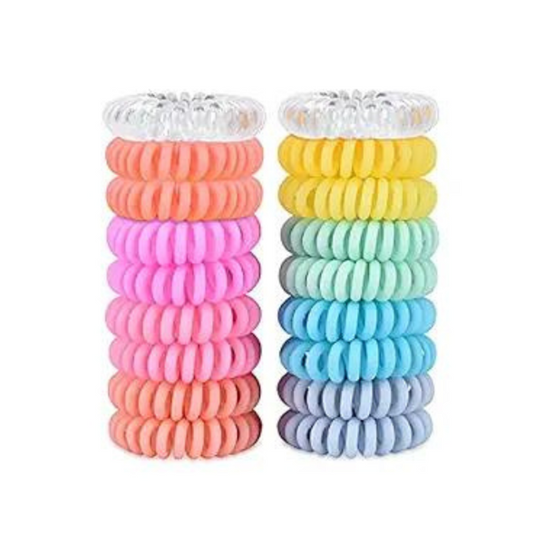 Paquete de 18 gomas para el cabello en espiral Tizzyt Women sin arrugas