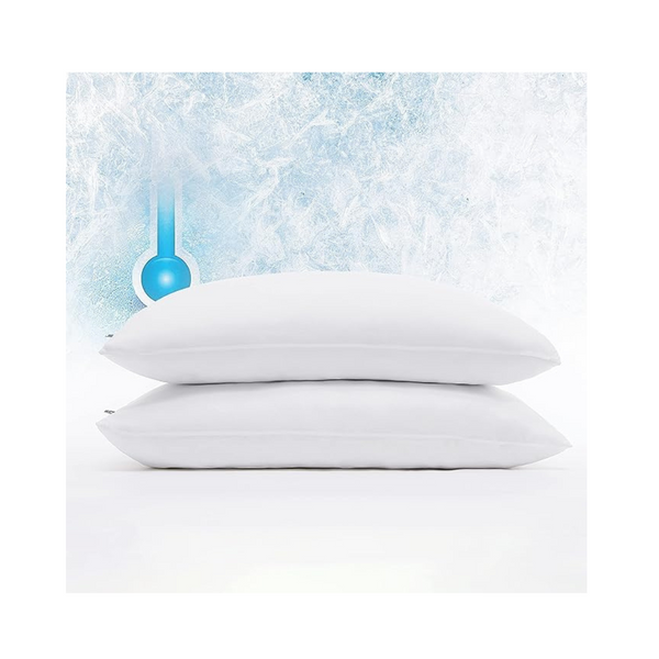 Protector de almohada con cremallera y resistente a las manchas Serta Power Chill Cooling (paquete de 2)