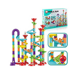 113 Piece Marble Run Compact Building Toy Set