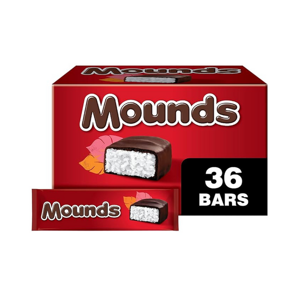 36-Pack of Mounds Dark Chocolate and Coconut Candy Bars