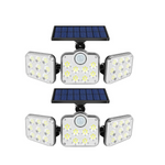 2-Pack YBING Waterproof Solar Powered Outdoor Lights