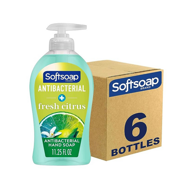 Paquete de 6 jabones líquidos antibacterianos para manos Softsoap, 11.25 oz