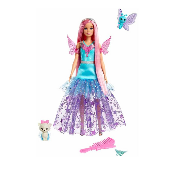 Barbie 12" Doll With Two Fairytale Pets Playset